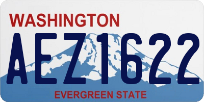WA license plate AEZ1622