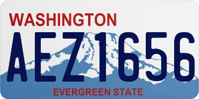 WA license plate AEZ1656