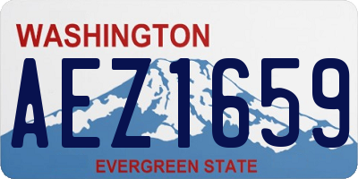 WA license plate AEZ1659
