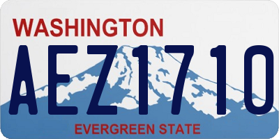 WA license plate AEZ1710