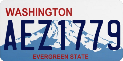 WA license plate AEZ1779