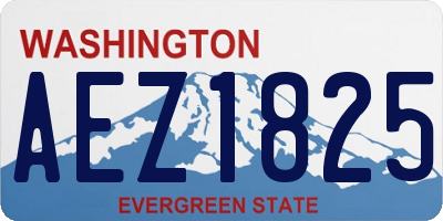 WA license plate AEZ1825