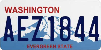 WA license plate AEZ1844