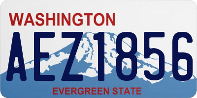 WA license plate AEZ1856