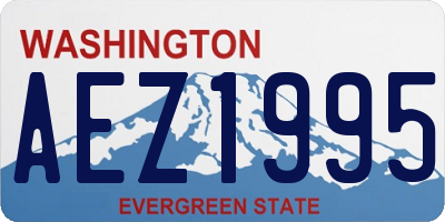 WA license plate AEZ1995