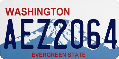 WA license plate AEZ2064
