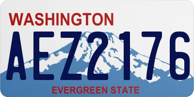 WA license plate AEZ2176