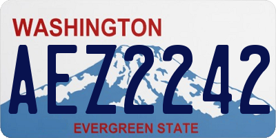 WA license plate AEZ2242