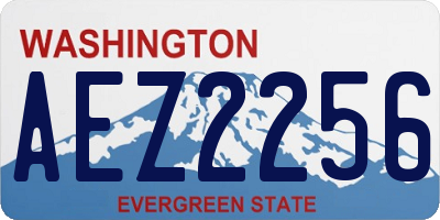 WA license plate AEZ2256