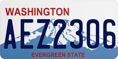 WA license plate AEZ2306