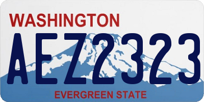 WA license plate AEZ2323