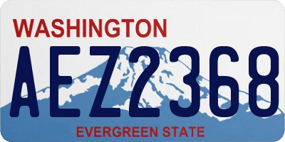WA license plate AEZ2368