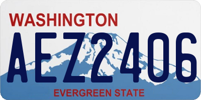 WA license plate AEZ2406