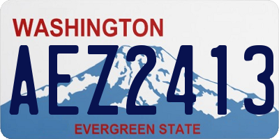 WA license plate AEZ2413
