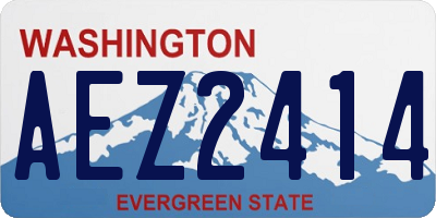 WA license plate AEZ2414