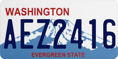 WA license plate AEZ2416