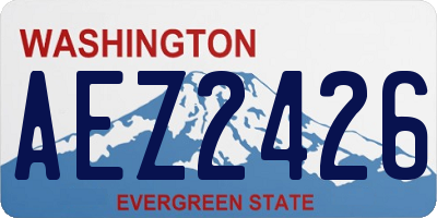 WA license plate AEZ2426