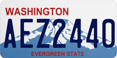 WA license plate AEZ2440