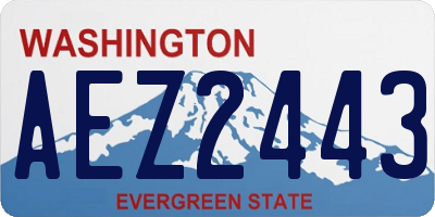 WA license plate AEZ2443