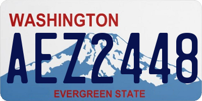 WA license plate AEZ2448