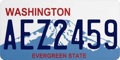 WA license plate AEZ2459