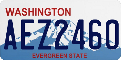 WA license plate AEZ2460