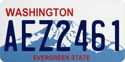 WA license plate AEZ2461