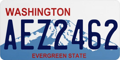 WA license plate AEZ2462