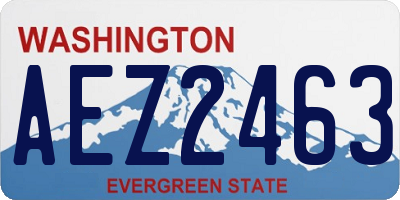 WA license plate AEZ2463