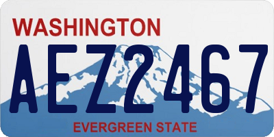 WA license plate AEZ2467