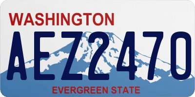 WA license plate AEZ2470