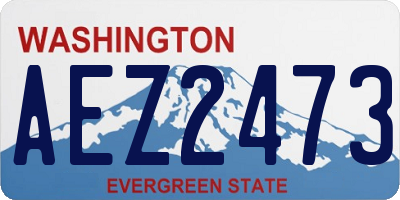 WA license plate AEZ2473