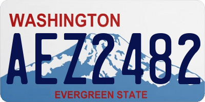 WA license plate AEZ2482