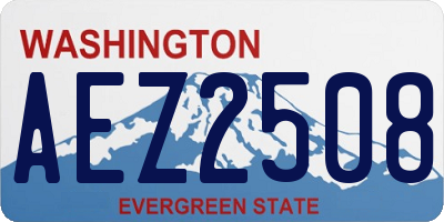 WA license plate AEZ2508