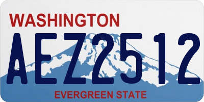 WA license plate AEZ2512