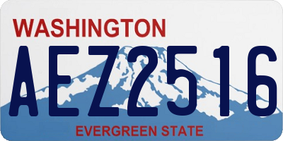 WA license plate AEZ2516