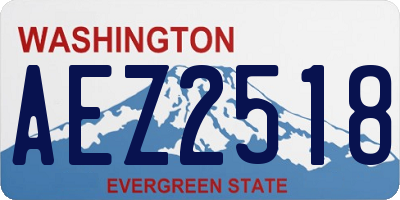 WA license plate AEZ2518