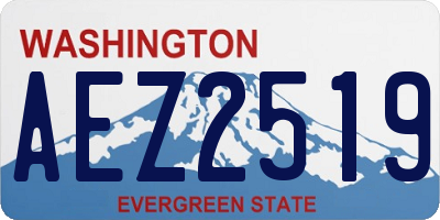 WA license plate AEZ2519