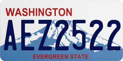 WA license plate AEZ2522