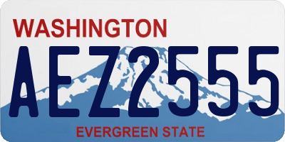 WA license plate AEZ2555