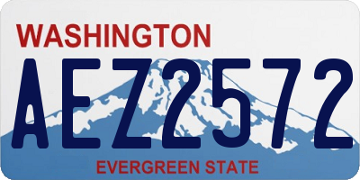 WA license plate AEZ2572