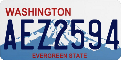WA license plate AEZ2594