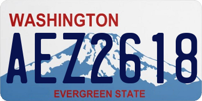 WA license plate AEZ2618