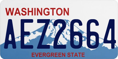 WA license plate AEZ2664
