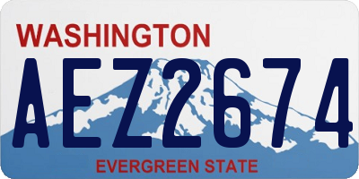 WA license plate AEZ2674