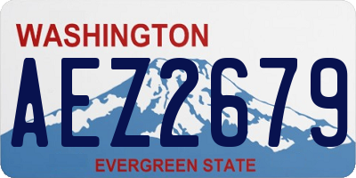 WA license plate AEZ2679