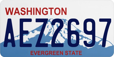 WA license plate AEZ2697