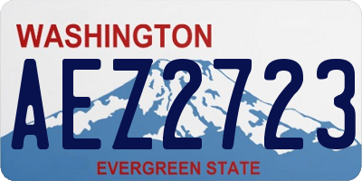 WA license plate AEZ2723