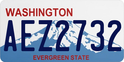 WA license plate AEZ2732