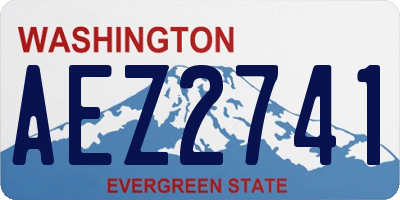 WA license plate AEZ2741